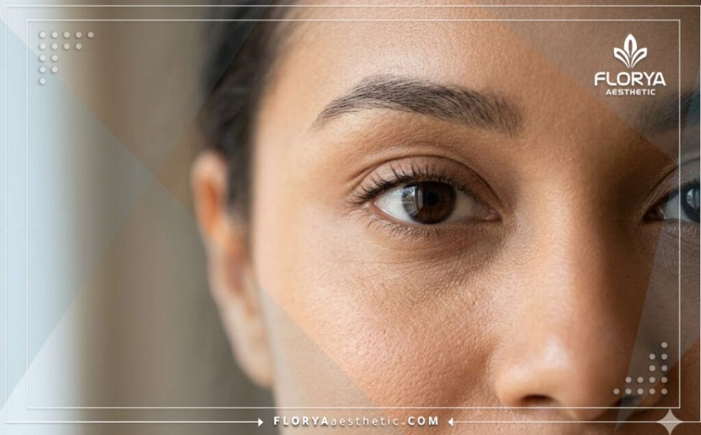 Résultat naturel et esthétiquement parfait après agrandissement des yeux.