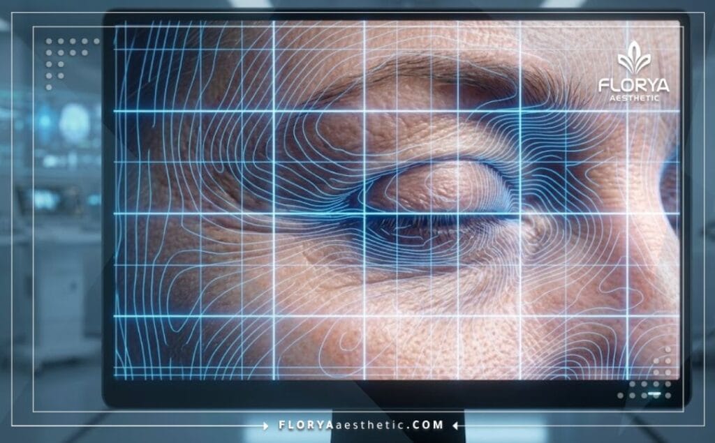 Escáner 3D avanzado de la zona del contorno de ojos