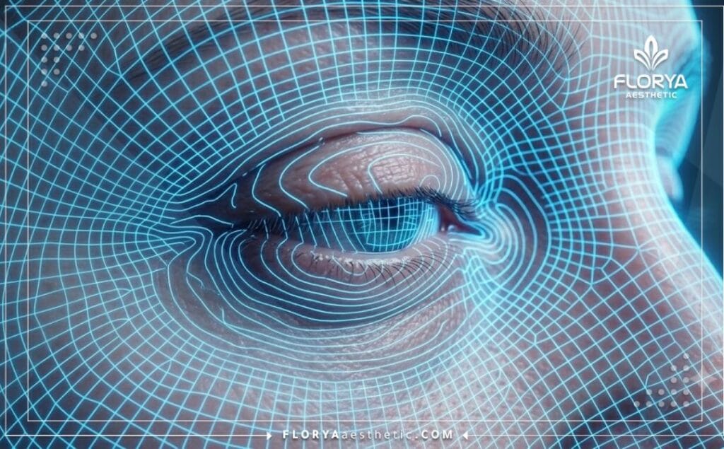Высокотехнологичное 3D-сканирование анатомической области нижнего века.