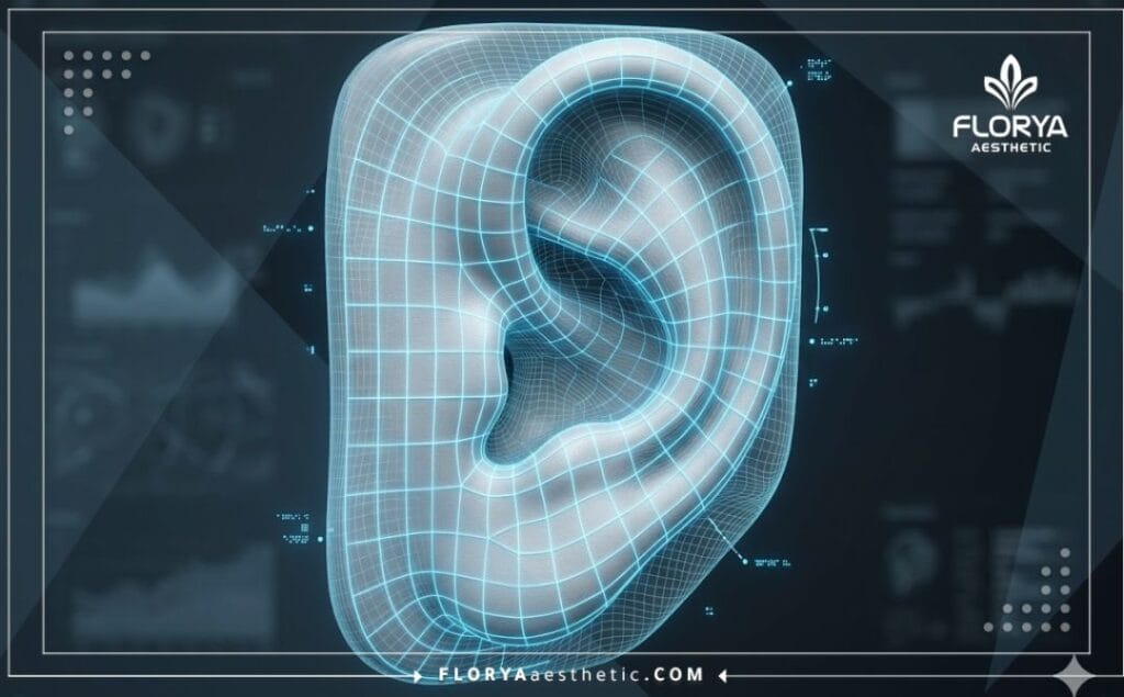 مسح رقمي ثلاثي الأبعاد دقيق لمنطقة الأذن