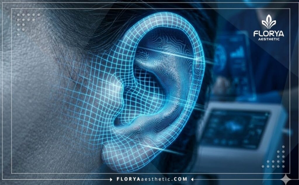 مسح ضوئي ثلاثي الأبعاد لمنطقة الأذن يوضح دقة الإجراء التجميلي