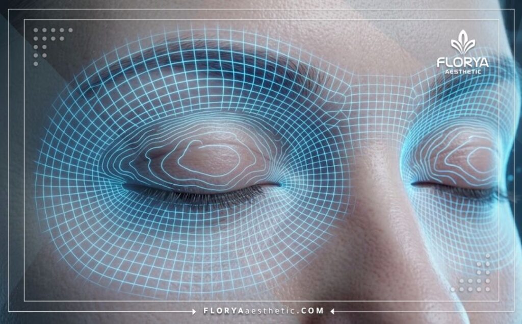 Escaneo 3D preciso enfocado en el contorno de ojos