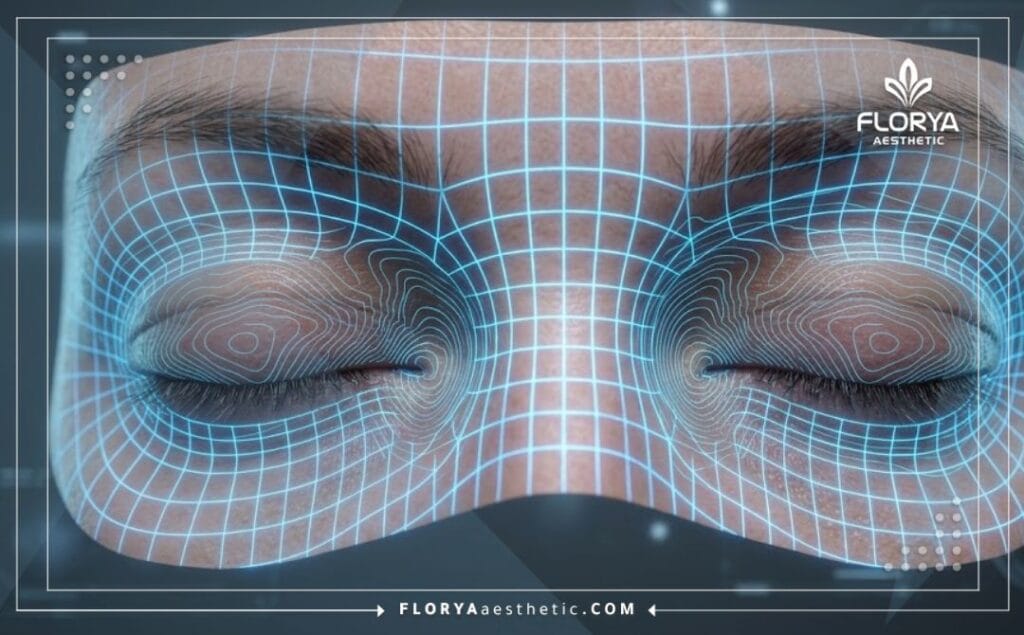 Scan 3D numérique détaillé de la région oculaire pour une précision maximale.