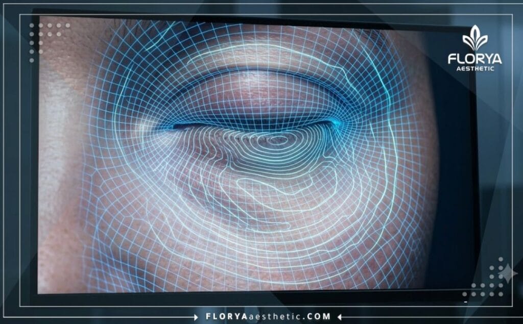 Scanner 3D de haute technologie analysant précisément la zone anatomique sous les yeux du patient.