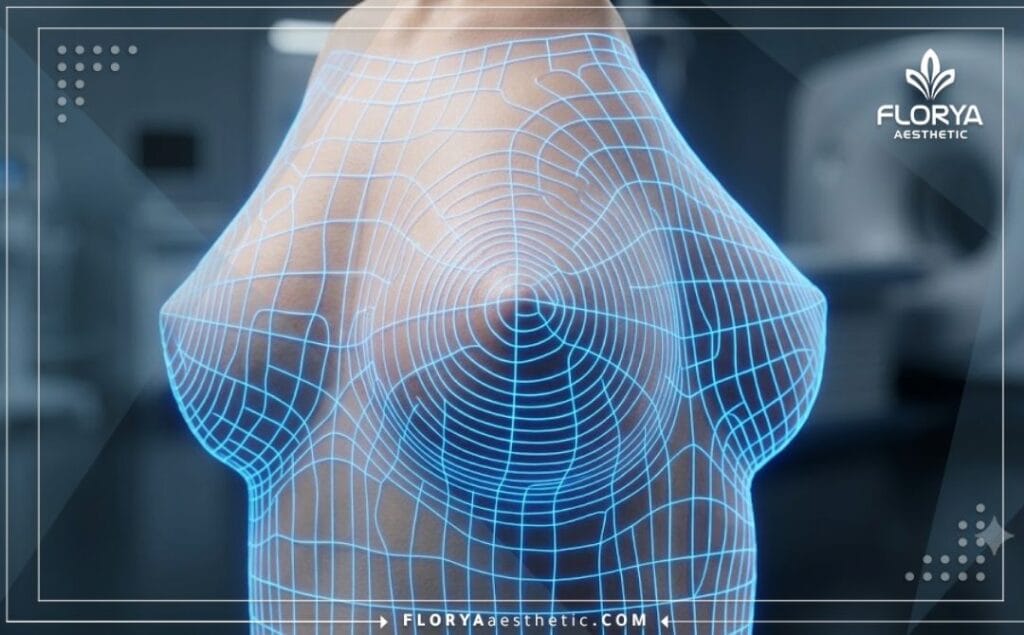 Высокоточное цифровое 3D-сканирование для детального планирования процедуры в области груди.