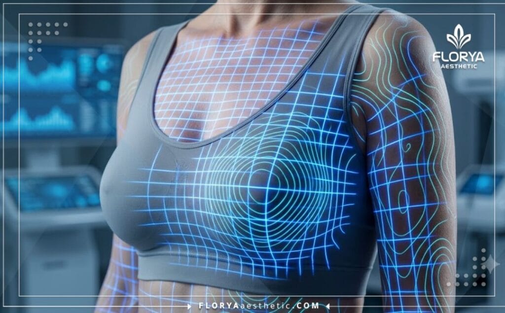 Escáner superficial 3D de alta tecnología enfocado en la anatomía del levantamiento mamario