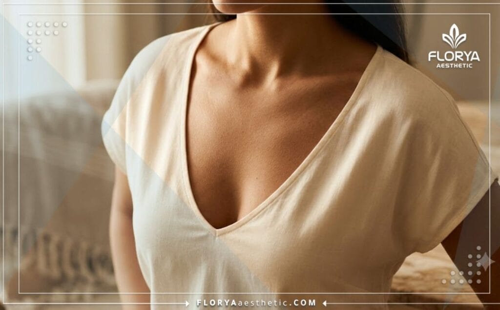 نتيجة مثالية وطبيعية بعد إجراء عملية تجميل وشد الصدر