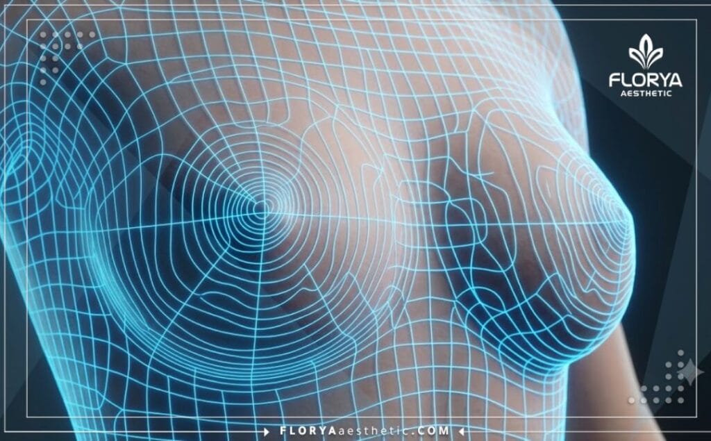 High-tech 3D topographical scan visualization for digital surgery planning.