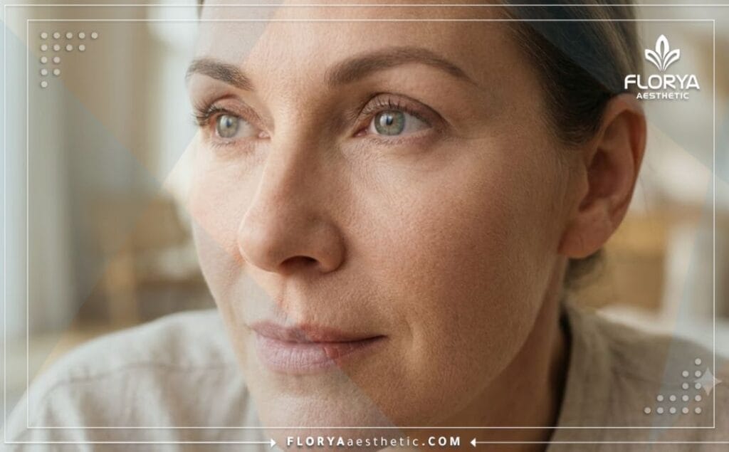 Flawless aesthetic outcome of under-eye cosmetic surgery with natural skin texture