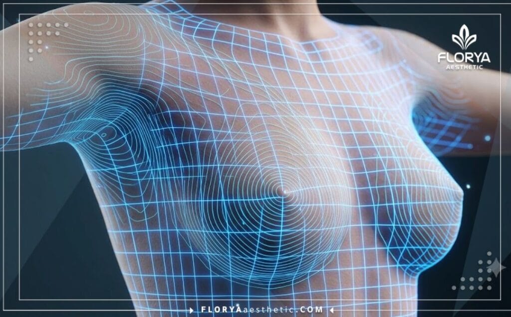 Scan numérique 3D détaillé de la zone anatomique thoracique