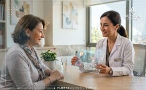 طبيب يشرح خطة العلاج في أفضل عيادة استئصال الثدي في تركيا باستخدام تقنيات متطورة