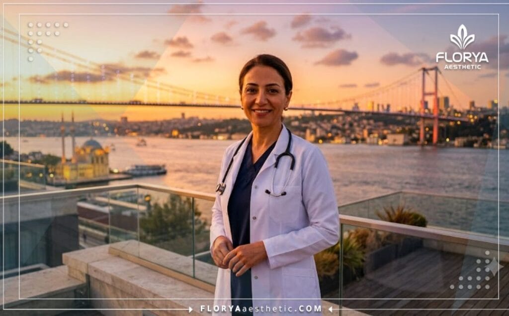 طبيب متخصص في تجميل الرقبة يرحب بالمرضى في اسطنبول