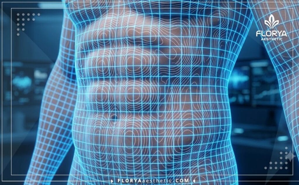 Escaneo digital 3D de alta tecnología enfocado en el contorno corporal.