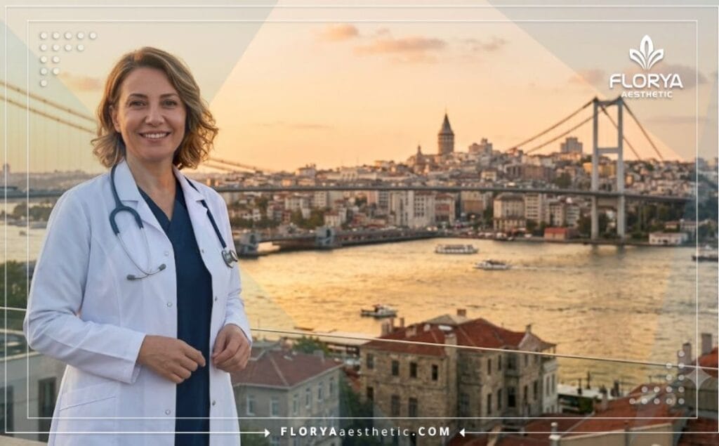 طبيب تجميل ودود يرحب بالمرضى في اسطنبول لإجراء شد الجفون