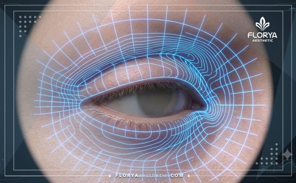 Цифровое 3D сканирование области глаз для предотвращения Риски блефаропластики.