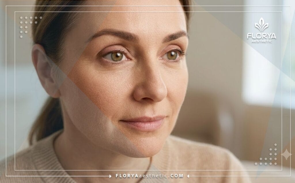 Perfect and natural result of the eyelid procedure.