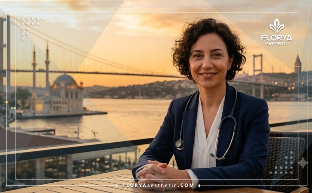 Friendly specialist doctor smiling in Istanbul.
