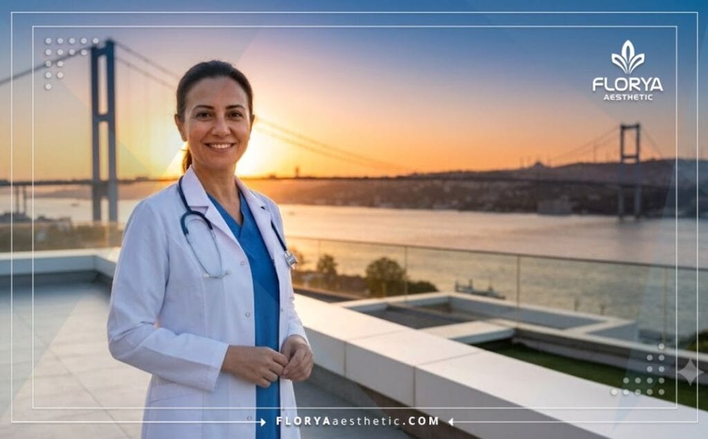 Friendly eyelid surgery expert welcoming a patient to Istanbul