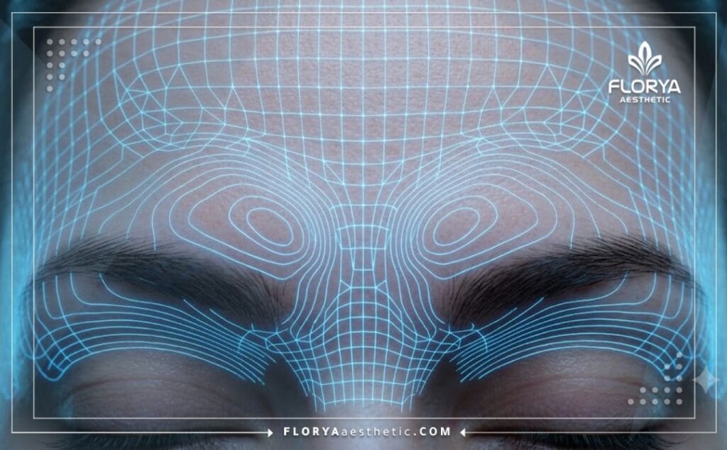 Modélisation 3D avancée de la zone frontale et des sourcils
