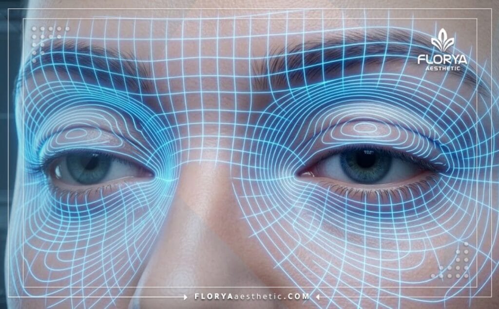Escaneo digital 3D de alta precisión enfocado en la zona del párpado superior para ptosis
