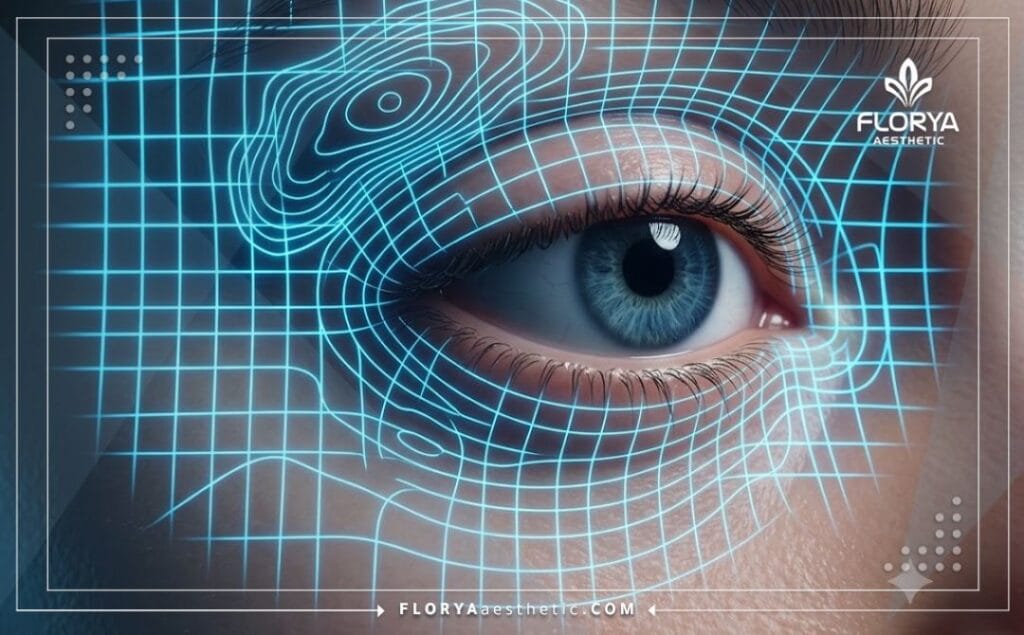 مسح ثلاثي الأبعاد دقيق لمنطقة العين والغدة الدمعية