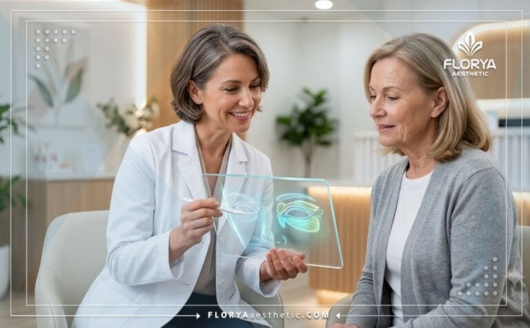 طبيب محترف يشرح خطة إزالة تجمعات الدهون بالجفن باستخدام تقنية حديثة