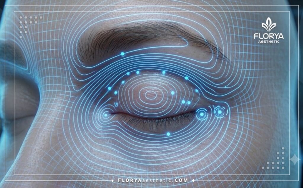 Numérisation 3D de précision de la zone des yeux pour la planification du traitement