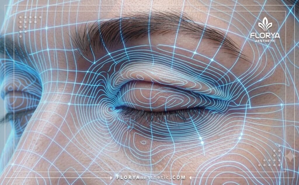 مسح رقمي دقيق وثلاثي الأبعاد لمنطقة العين وجفونها قبل إجراء العملية