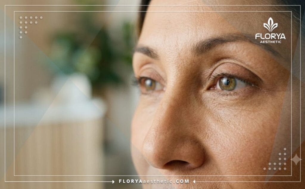 نتائج مثالية وطبيعية لمنطقة العين بعد إجراء شد الجفون التجميلي