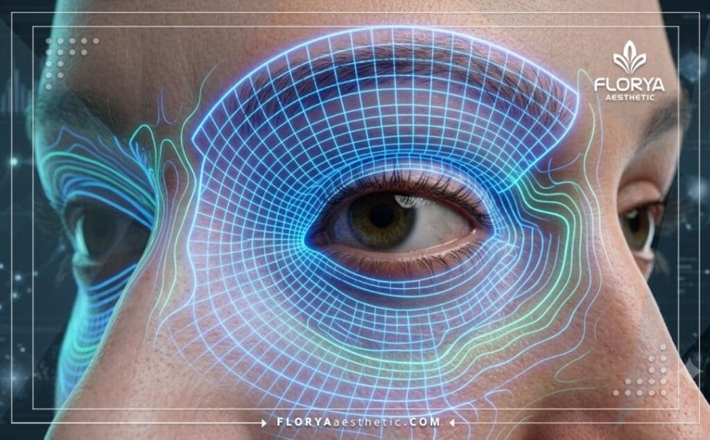 مسح ضوئي ثلاثي الأبعاد لمنطقة العين يوضح دقة الإجراءات التجميلية غير الجراحية
