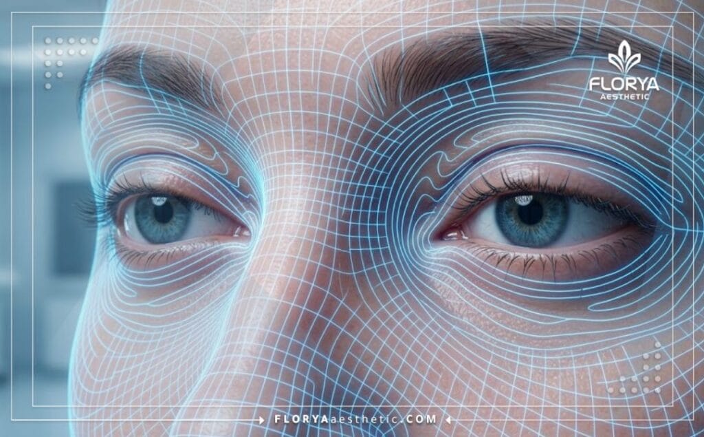 Escaneo 3D avanzado centrado en la anatomía periocular para un análisis preciso.