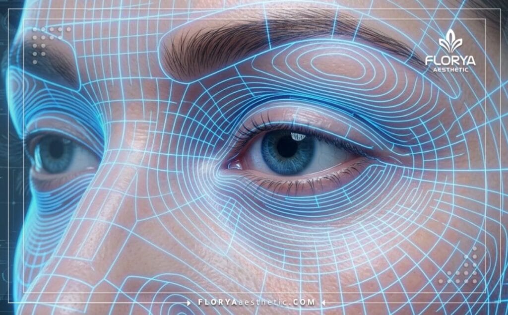 Escaneo digital 3D de alta tecnología enfocado estrictamente en la anatomía precisa del ojo.