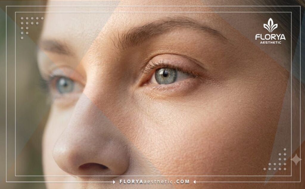 Flawless, natural aesthetic results achieved after a Radiofrequency Eyelid Tightening procedure.