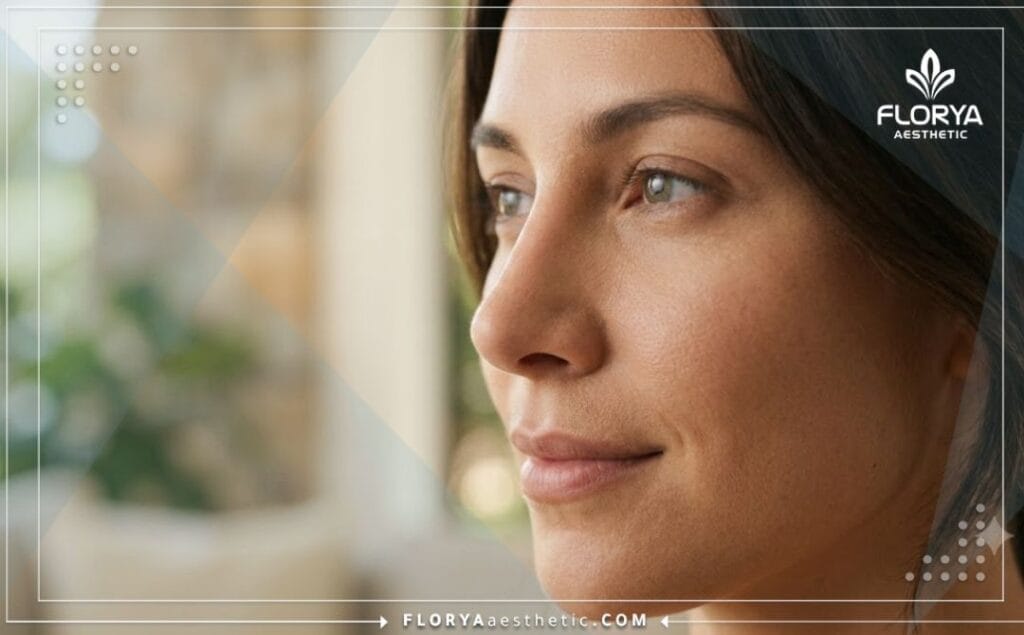 نتيجة مثالية وطبيعية بعد جراحة تجميل الأنف الترميمية