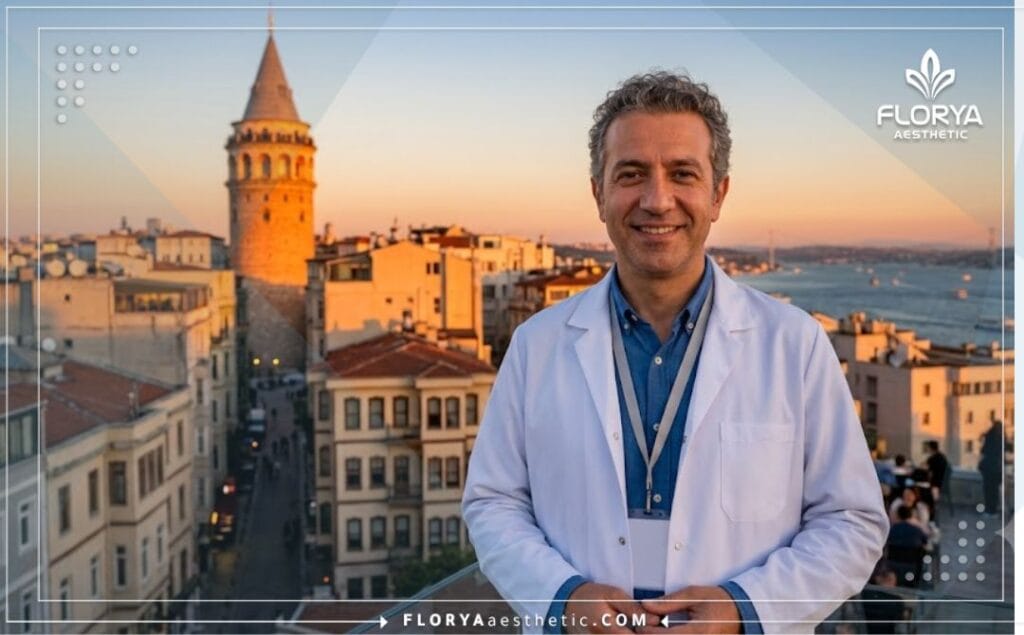 طبيب تجميل يرحب بالمرضى في إسطنبول بتركيا أمام جسر البوسفور