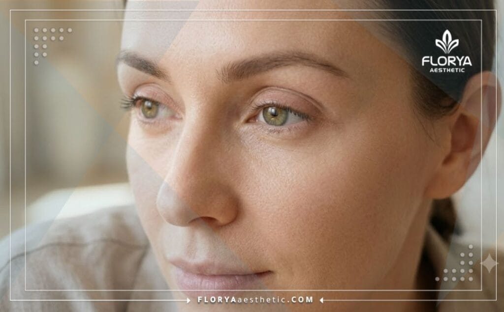 Flawless aesthetic result of eyelid tightening treatment