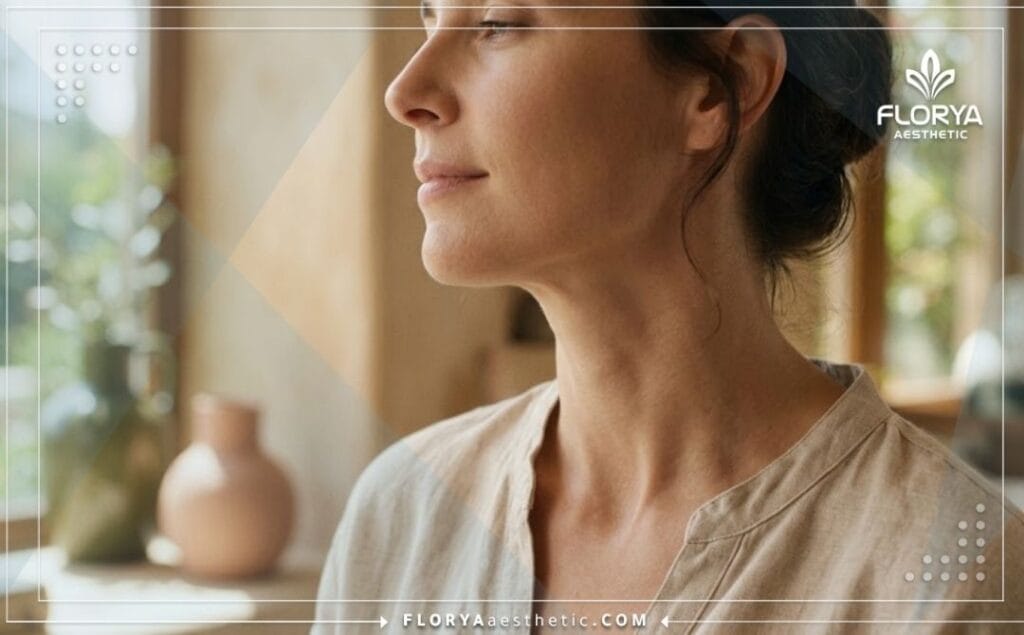 Résultat parfait montrant un patient détendu et respirant naturellement après l'intervention.