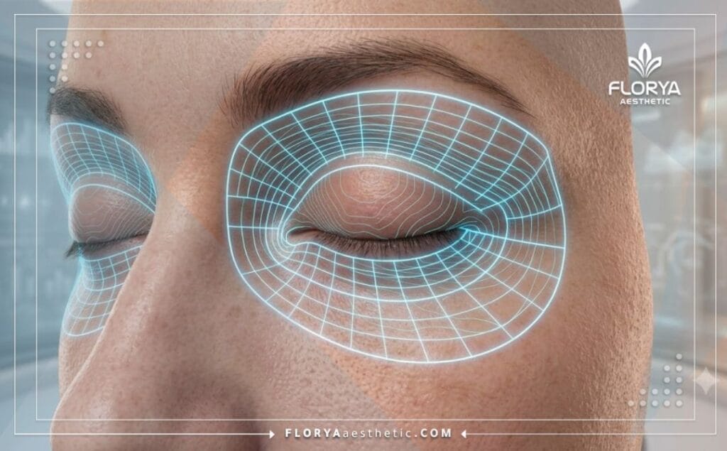 Escaneo digital 3D detallado de la zona ocular para máxima precisión quirúrgica