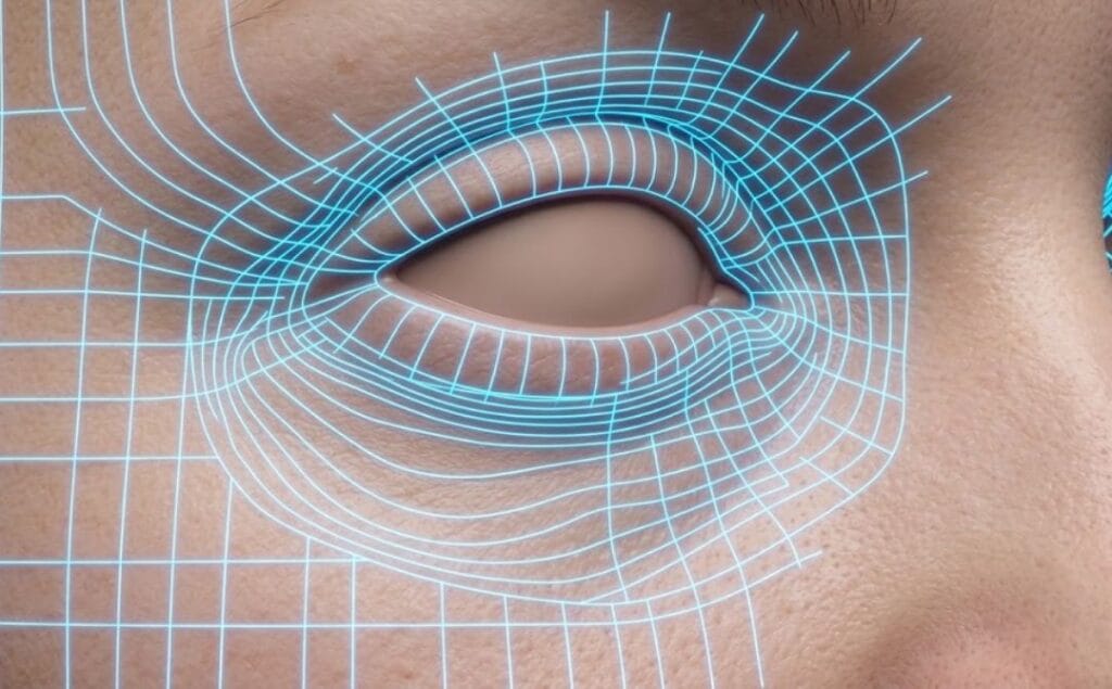 Высокотехнологичное 3D сканирование области вокруг глаз перед процедурой