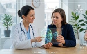 طبيب محترف يشرح هل عملية تجميل الأنف تغير الملامح؟ باستخدام شاشة تقنية حديثة