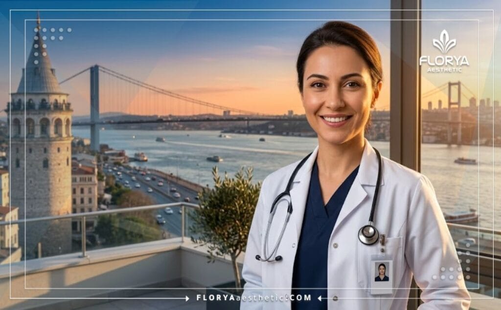 Friendly aesthetic doctor in Istanbul welcoming patients for eye surgery