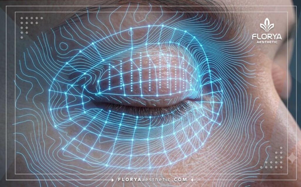 Scanner numérique 3D avancé de la zone des yeux pour le traitement