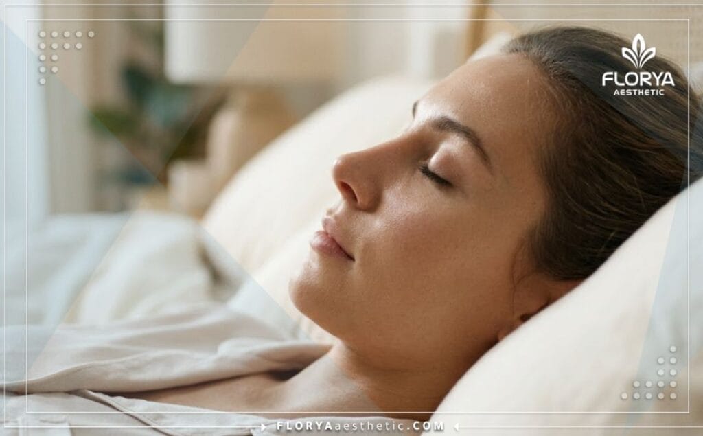 Primer plano que muestra el resultado estético perfecto de la rinoplastia.