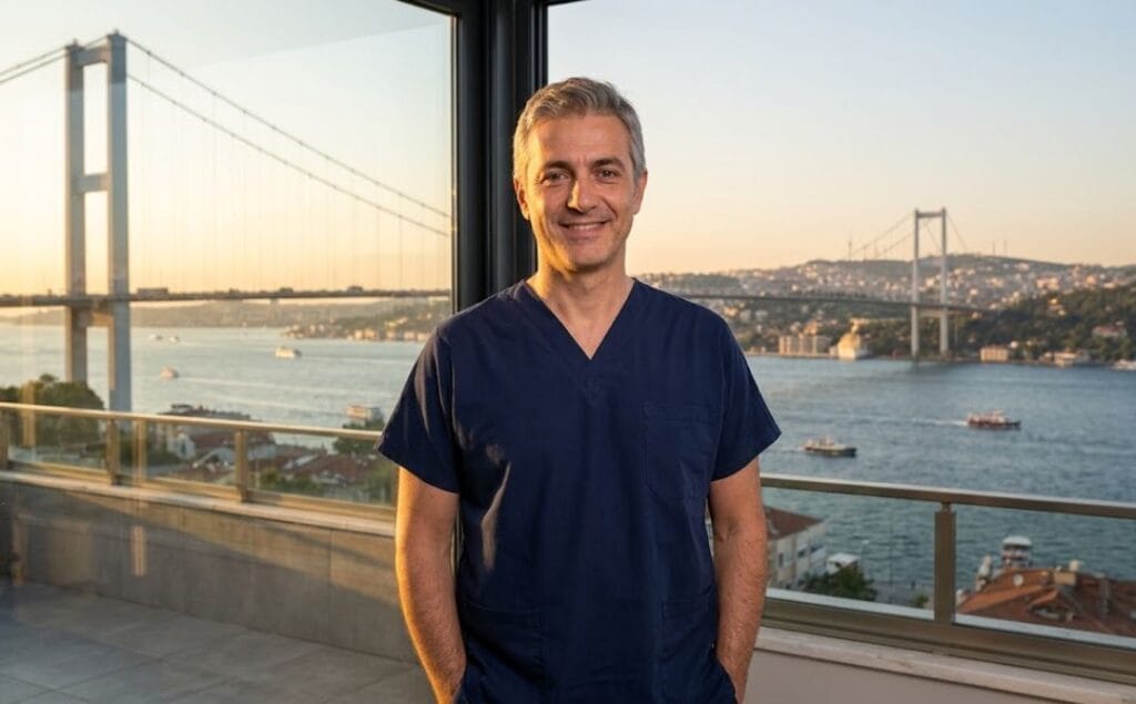 طبيب خبير يرحب بالمرضى في اسطنبول لإجراء التجميل