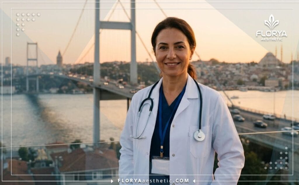 طبيب تجميل يرحب بالمرضى في اسطنبول لإجراء تعديلات الأنف الطبية.