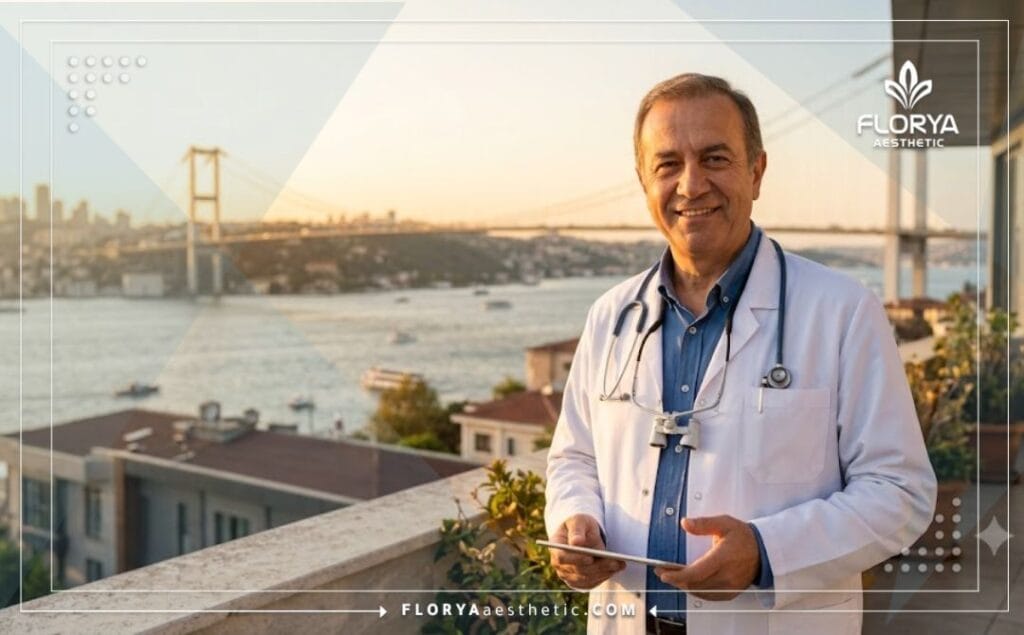 Friendly aesthetic doctor in Istanbul smiling warmly at the camera