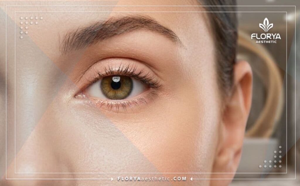 Perfect and natural result of the aesthetic eyelid procedure