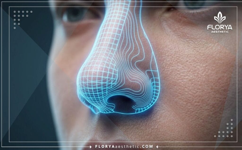 Escáner 3D de alta tecnología de la zona nasal para una precisión quirúrgica exacta.