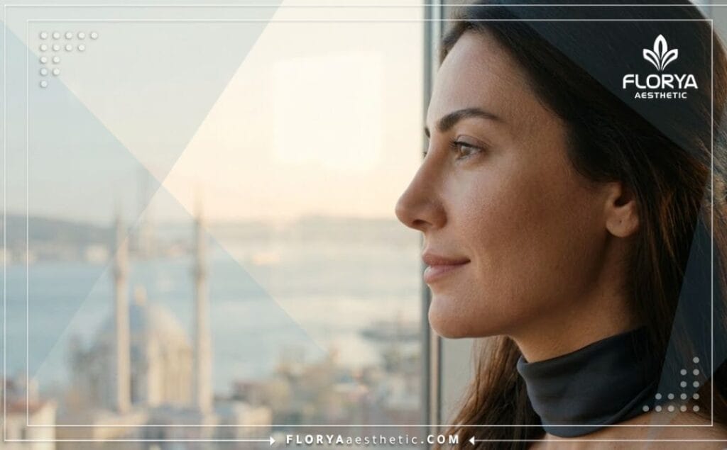 النتيجة النهائية المثالية بعد إجراء عملية تجميل الأنف بنجاح
