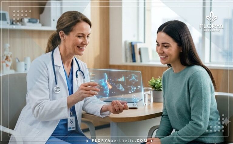طبيب يشرح مدة الشفاء من عملية تجميل الأنف باستخدام جهاز لوحي رقمي